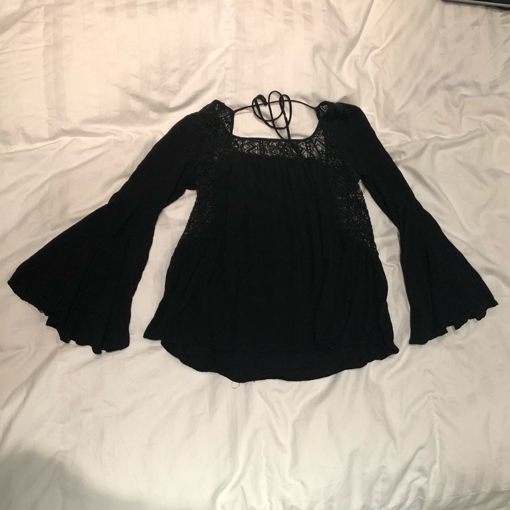 Phanuel flared sleeve hippie shirt